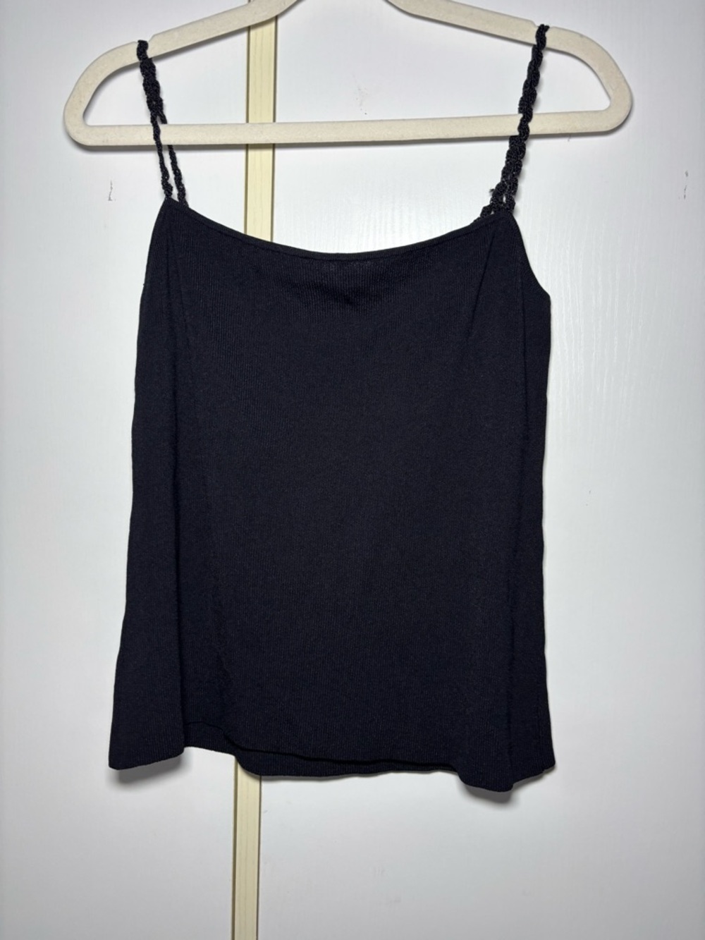 Y2K Black Beaded Crochet Cami Top Grunge Edgy Night Out Festival Whimsigoth - Picture 5 of 7